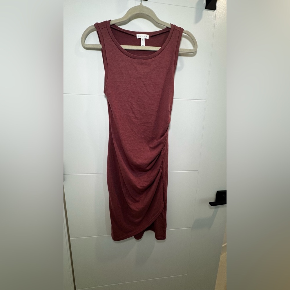 Leith Sleeveless Midi Dress in mauve